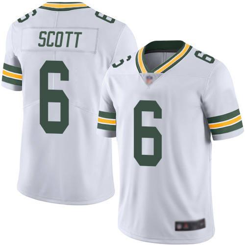 Green Bay Packers Limited White Youth #6 Scott J K Road Jersey Nike NFL Vapor Untouchable